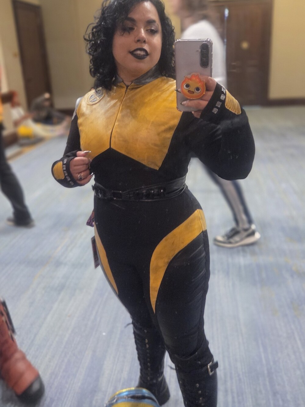 Negasonic Black and Yellow Fitted Jumpsuit Costume X-MEN
